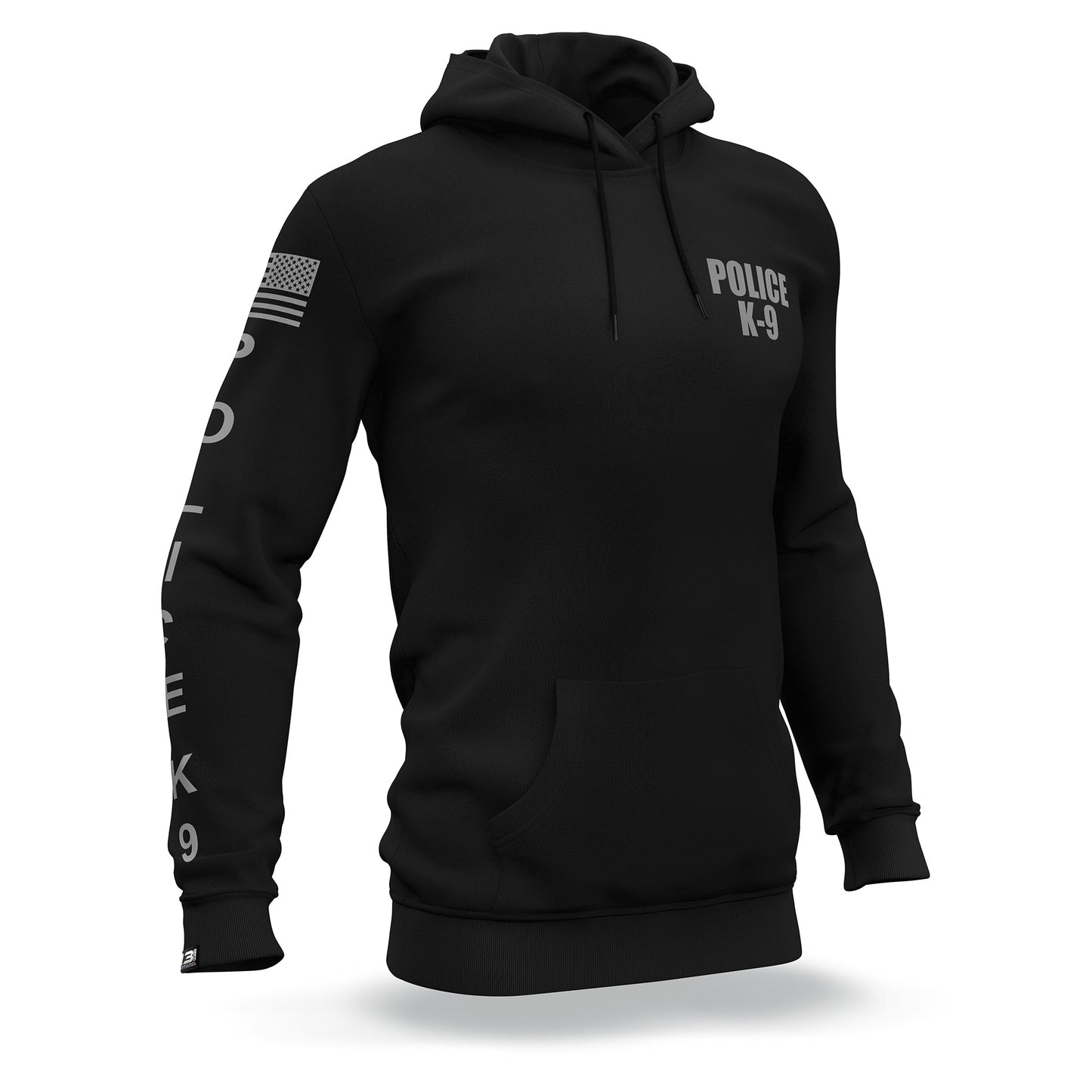 [POLICE K9] Performance Hoodie [BLK/GRY]-13 Fifty Apparel