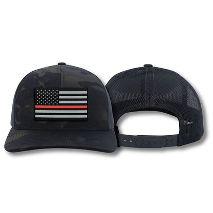 [RED USA] Adjustable Mesh Back Cap-13 Fifty Apparel