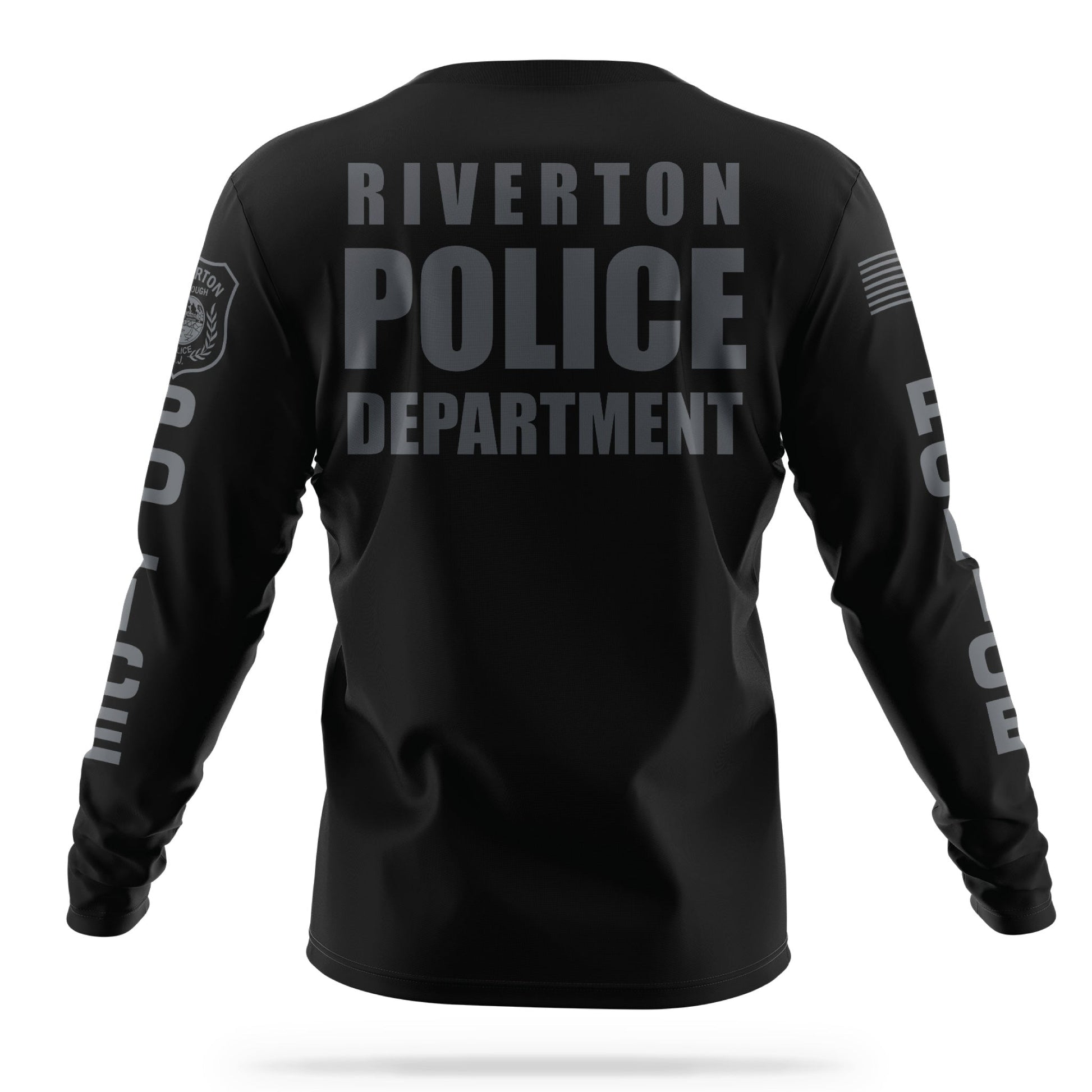 [RIVERTON PD] Long Sleeve Utility Shirt [BLK/GRY]-13 Fifty Apparel