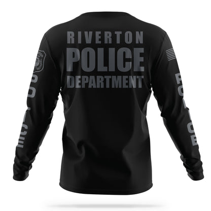 [RIVERTON PD] Long Sleeve Utility Shirt [BLK/GRY]-13 Fifty Apparel