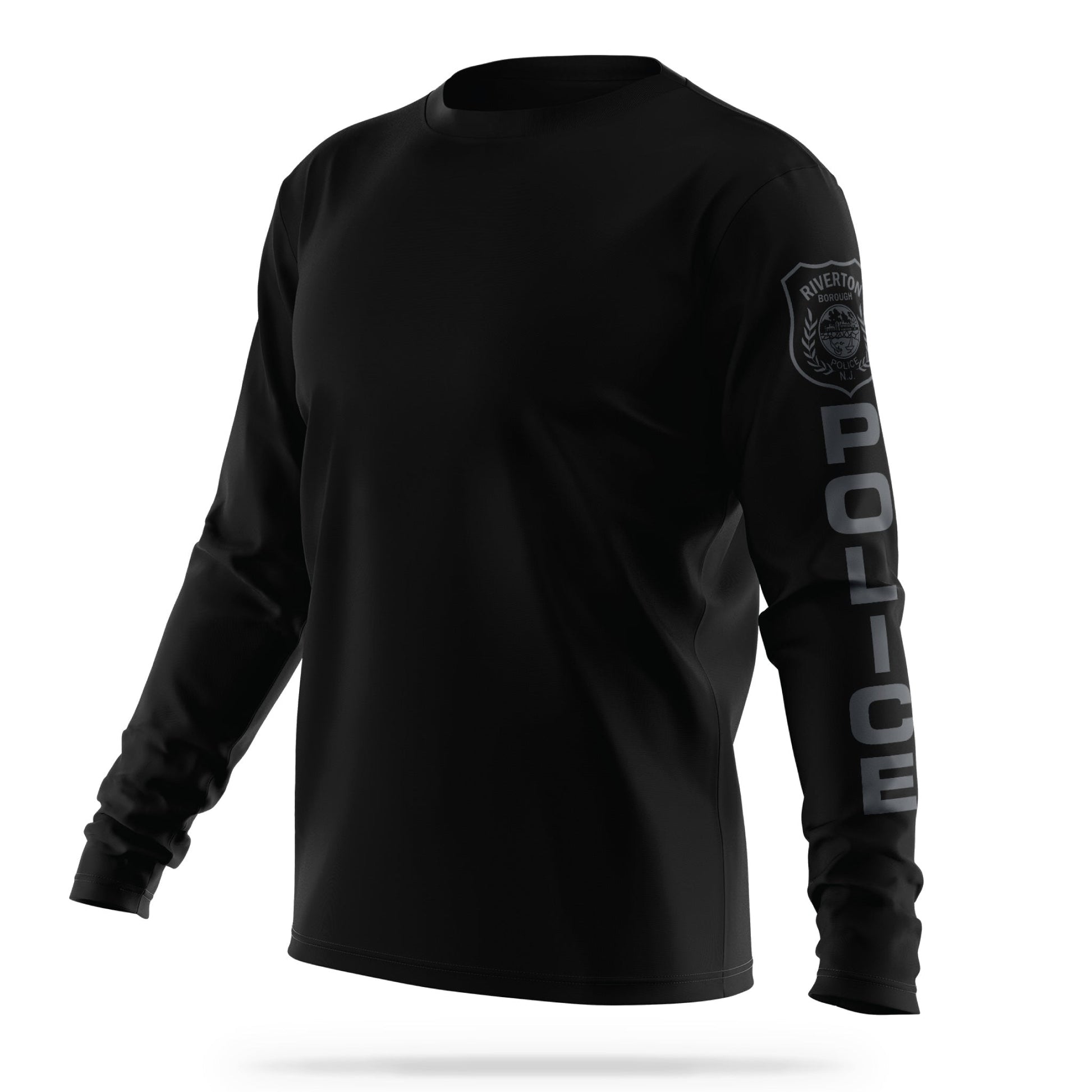 [RIVERTON PD] Long Sleeve Utility Shirt [BLK/GRY]-13 Fifty Apparel