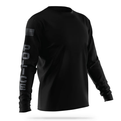 [RIVERTON PD] Long Sleeve Utility Shirt [BLK/GRY]-13 Fifty Apparel