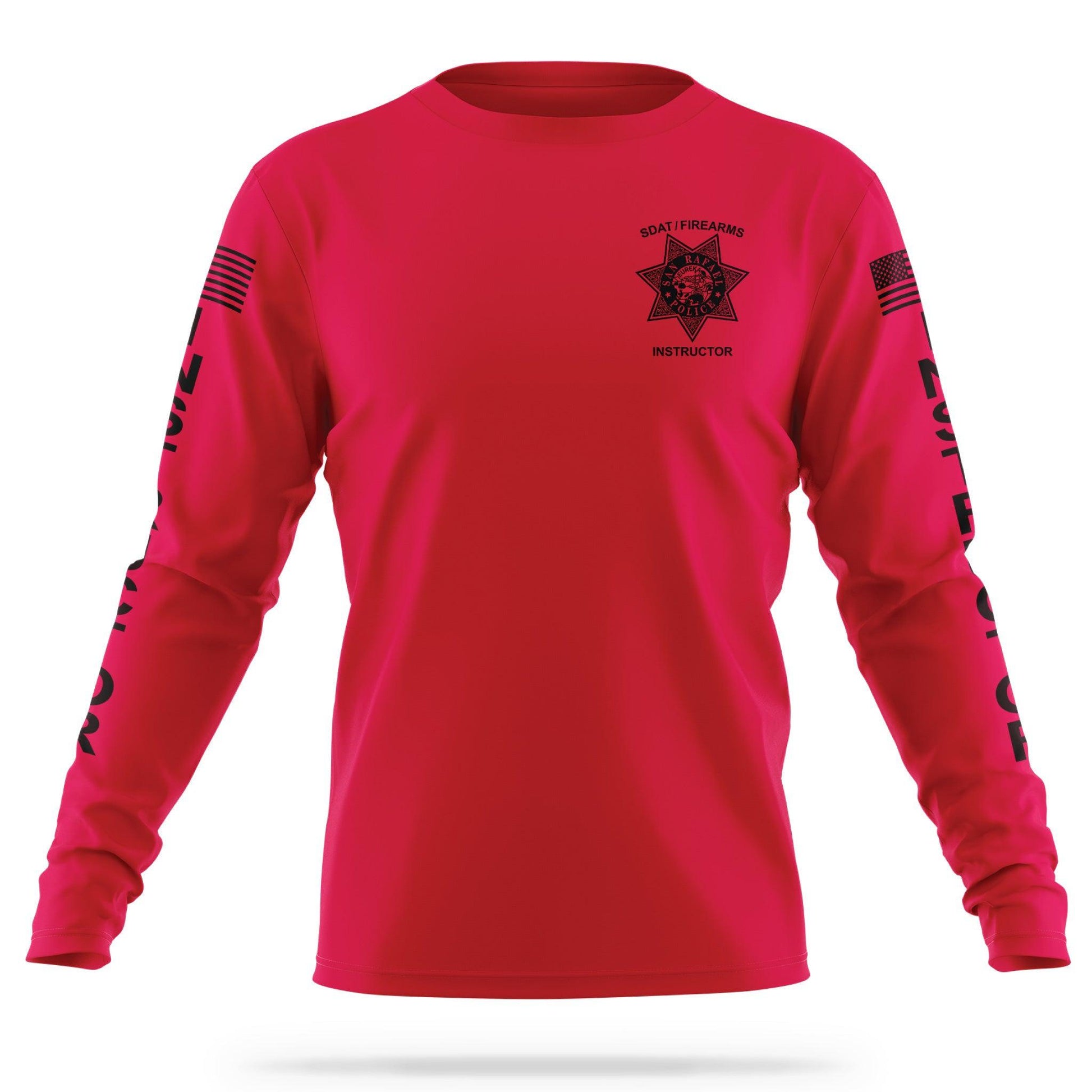 [SAN RAFAEL PD] Instructor Utility Long Sleeve [RED/BLK]-13 Fifty Apparel