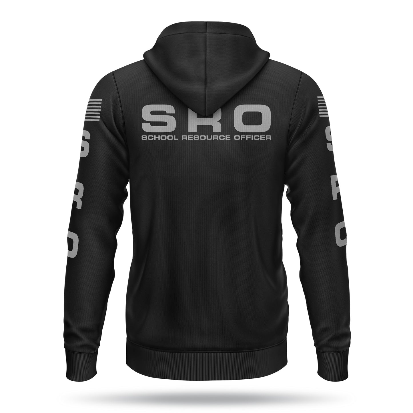 [SCHOOL RESOURCE OFFICER] Performance Full-Zip Hoodie [BLK/GRY]-13 Fifty Apparel