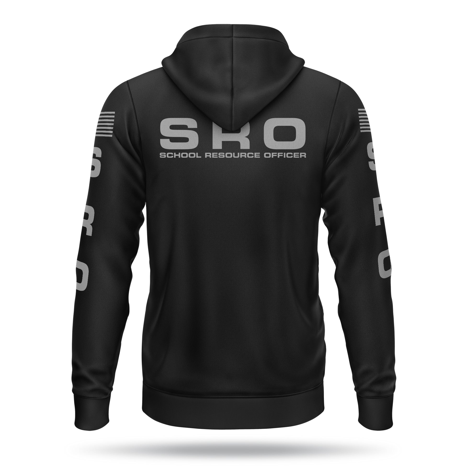 [SCHOOL RESOURCE OFFICER] Performance Full-Zip Hoodie [BLK/GRY]-13 Fifty Apparel