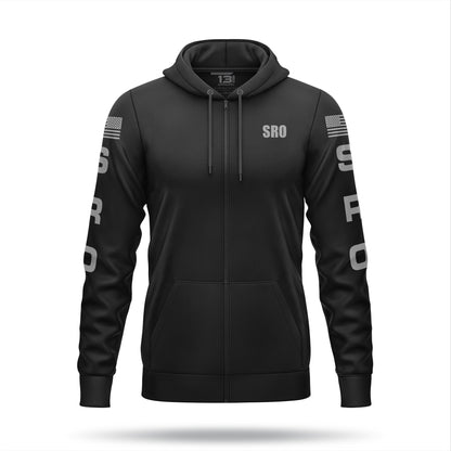 [SCHOOL RESOURCE OFFICER] Performance Full-Zip Hoodie [BLK/GRY]-13 Fifty Apparel
