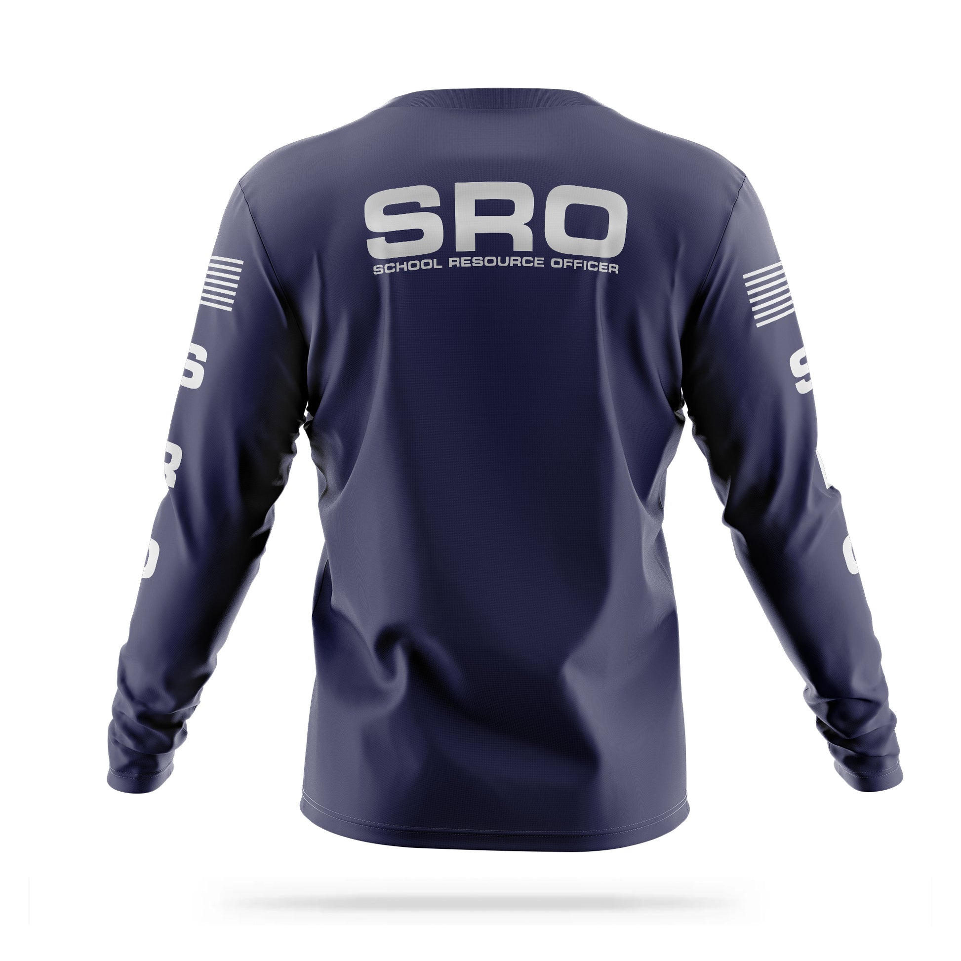 [SCHOOL RESOURCE OFFICER] Reflective Men's Utility Long Sleeve [NVY/REF]-13 Fifty Apparel