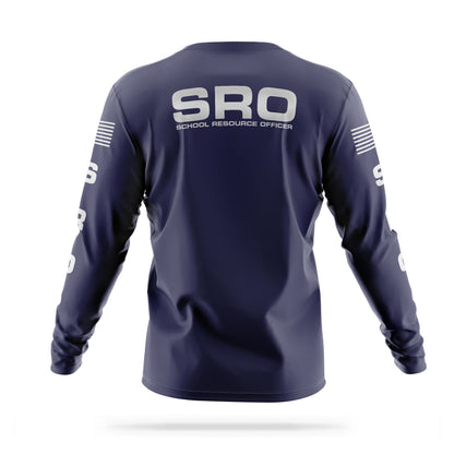 [SCHOOL RESOURCE OFFICER] Reflective Men's Utility Long Sleeve [NVY/REF]-13 Fifty Apparel