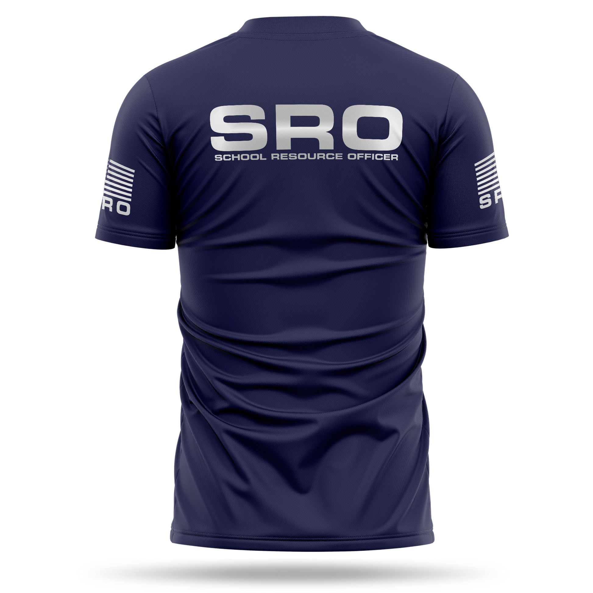 [SCHOOL RESOURCE OFFICER] Reflective Men's Utility Shirt [NVY/REF]-13 Fifty Apparel