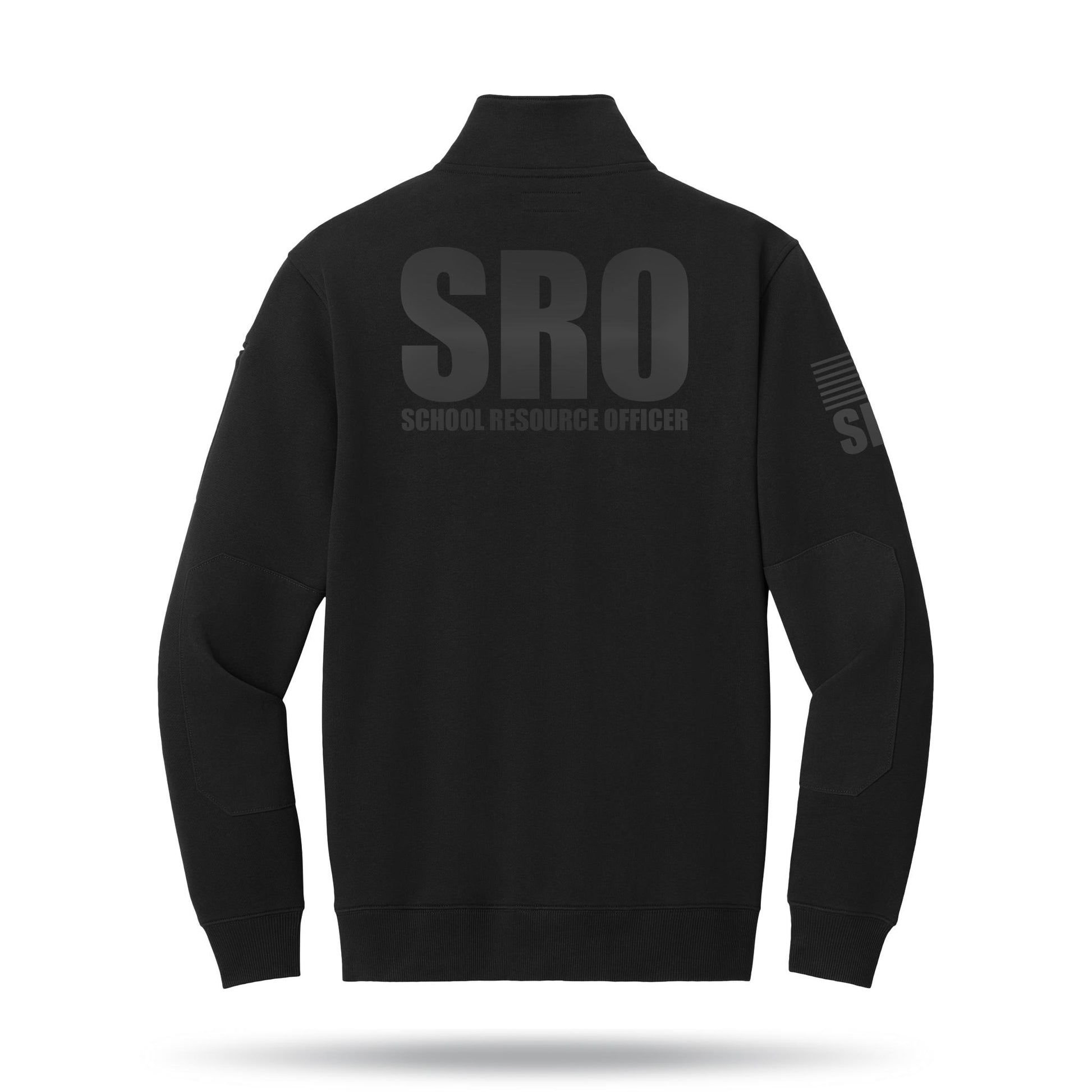 [SCHOOL RESOURCE OFFICER] Tough Fleece Quarter Zip [BLK/BLK]-13 Fifty Apparel