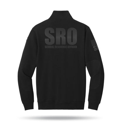 [SCHOOL RESOURCE OFFICER] Tough Fleece Quarter Zip [BLK/BLK]-13 Fifty Apparel