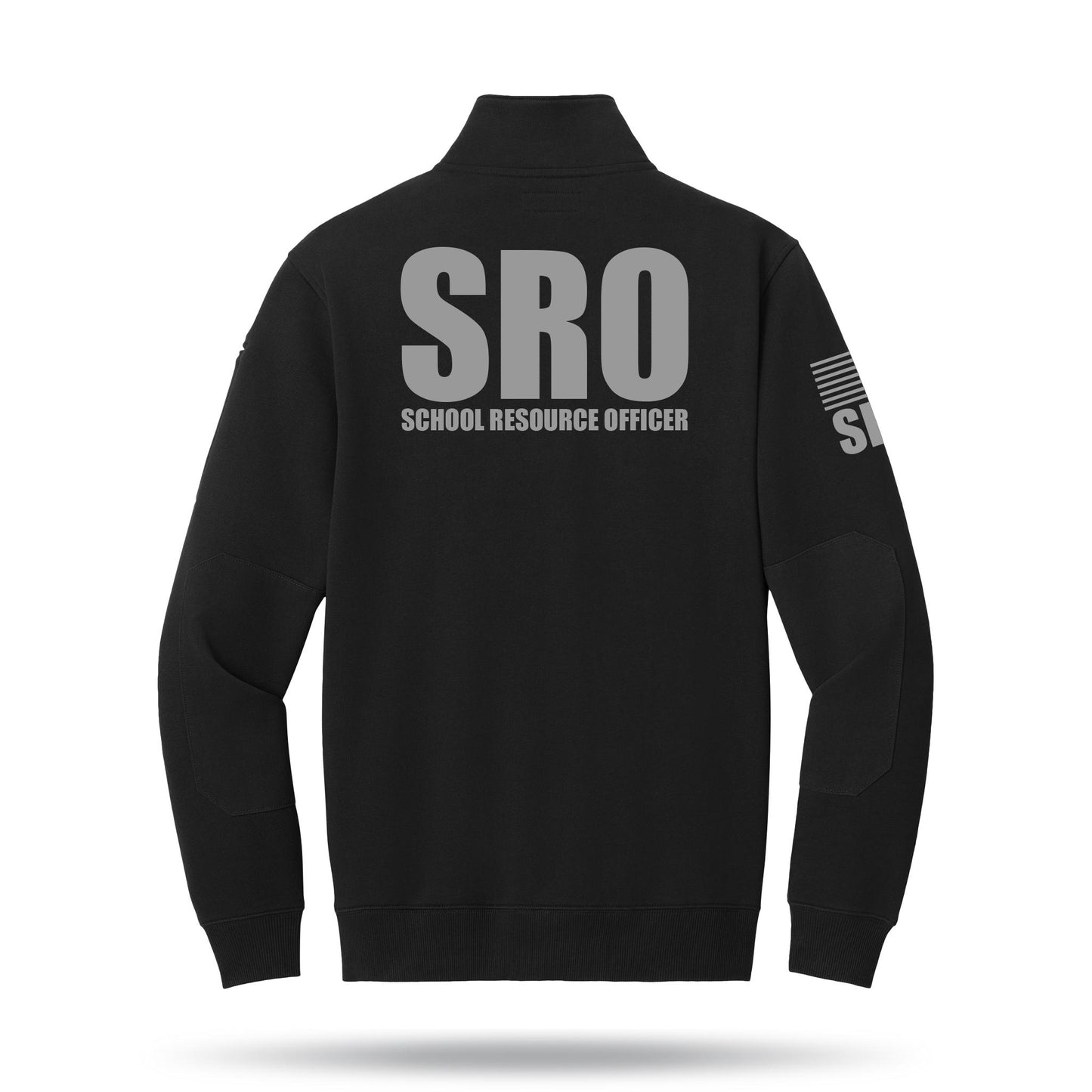 [SCHOOL RESOURCE OFFICER] Tough Fleece Quarter Zip [BLK/GRY]﻿-13 Fifty Apparel
