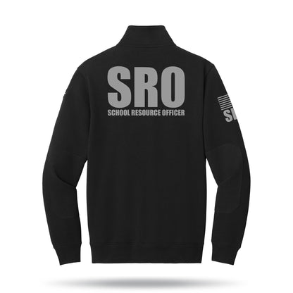[SCHOOL RESOURCE OFFICER] Tough Fleece Quarter Zip [BLK/GRY]﻿-13 Fifty Apparel