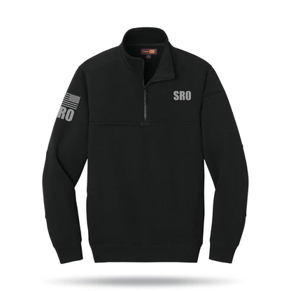 [SCHOOL RESOURCE OFFICER] Tough Fleece Quarter Zip [BLK/GRY]﻿-13 Fifty Apparel