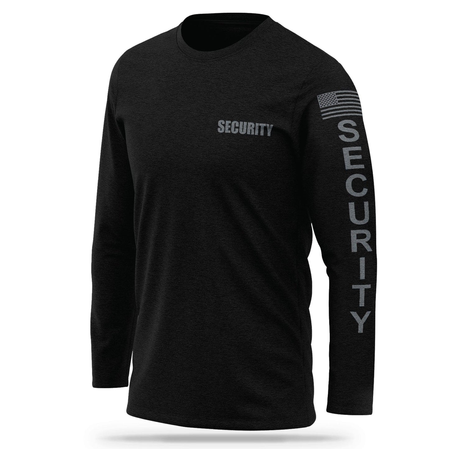 [SECURITY] Cotton Blend Long Sleeve [BLK/GRY]-13 Fifty Apparel