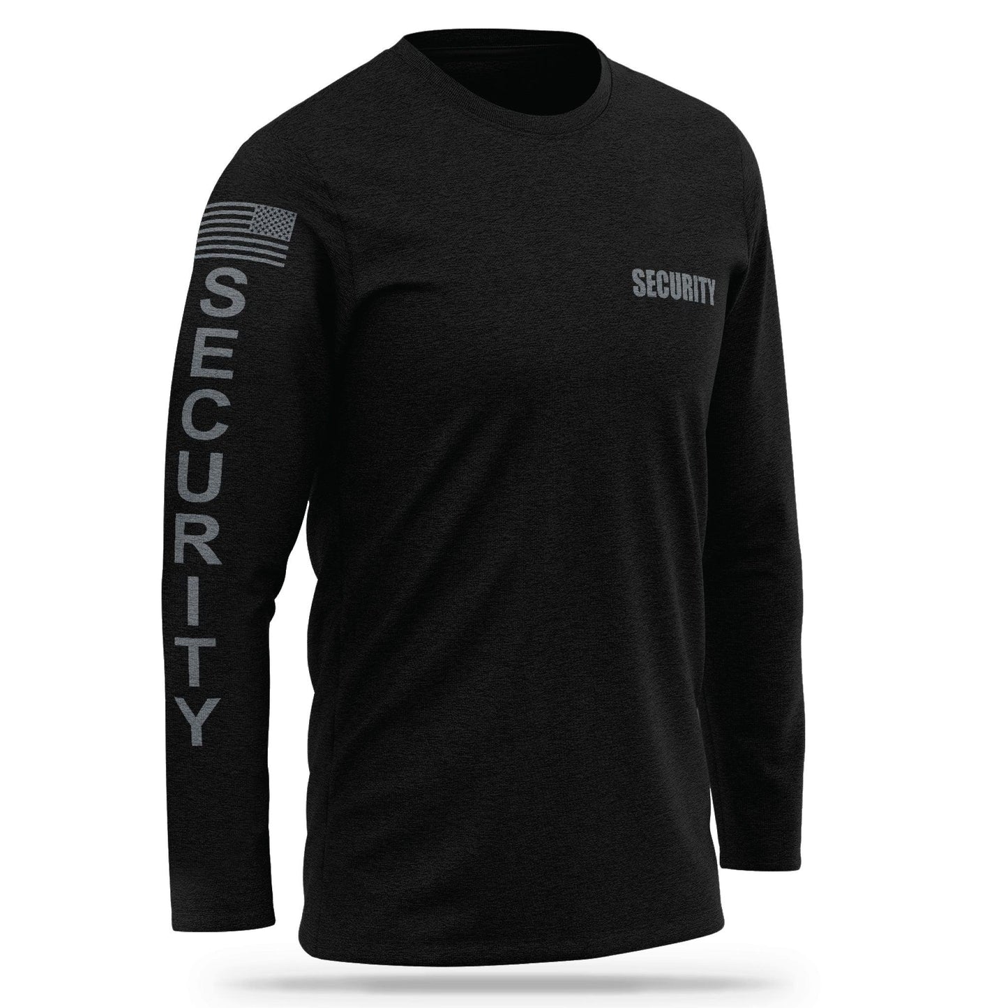 [SECURITY] Cotton Blend Long Sleeve [BLK/GRY]-13 Fifty Apparel