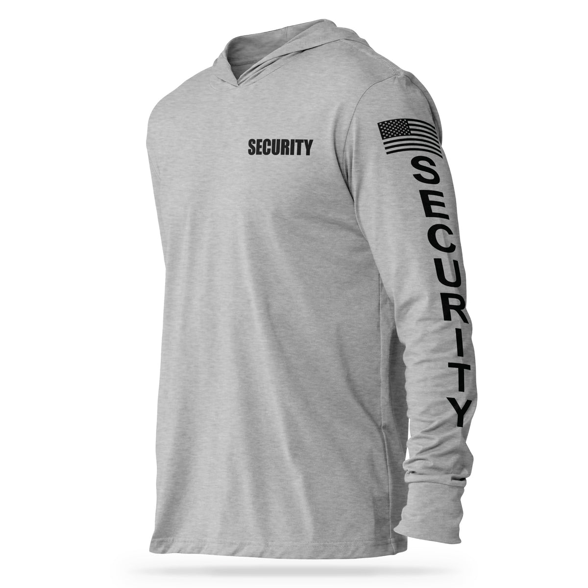 [SECURITY] Cotton Hooded Tee [GRY/BLK]-13 Fifty Apparel