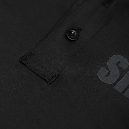 [SECURITY] Men's Performance Polo Long Sleeve [BLK/GRY] 13 Fifty Apparel 