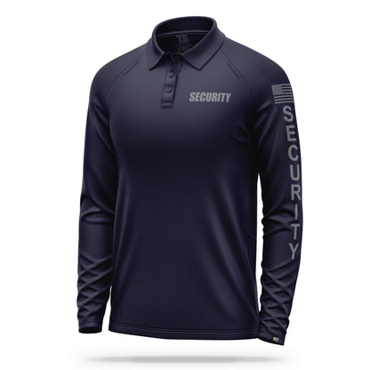 [SECURITY] Men's Performance Polo Long Sleeve [NVY/GRY] 13 Fifty Apparel 