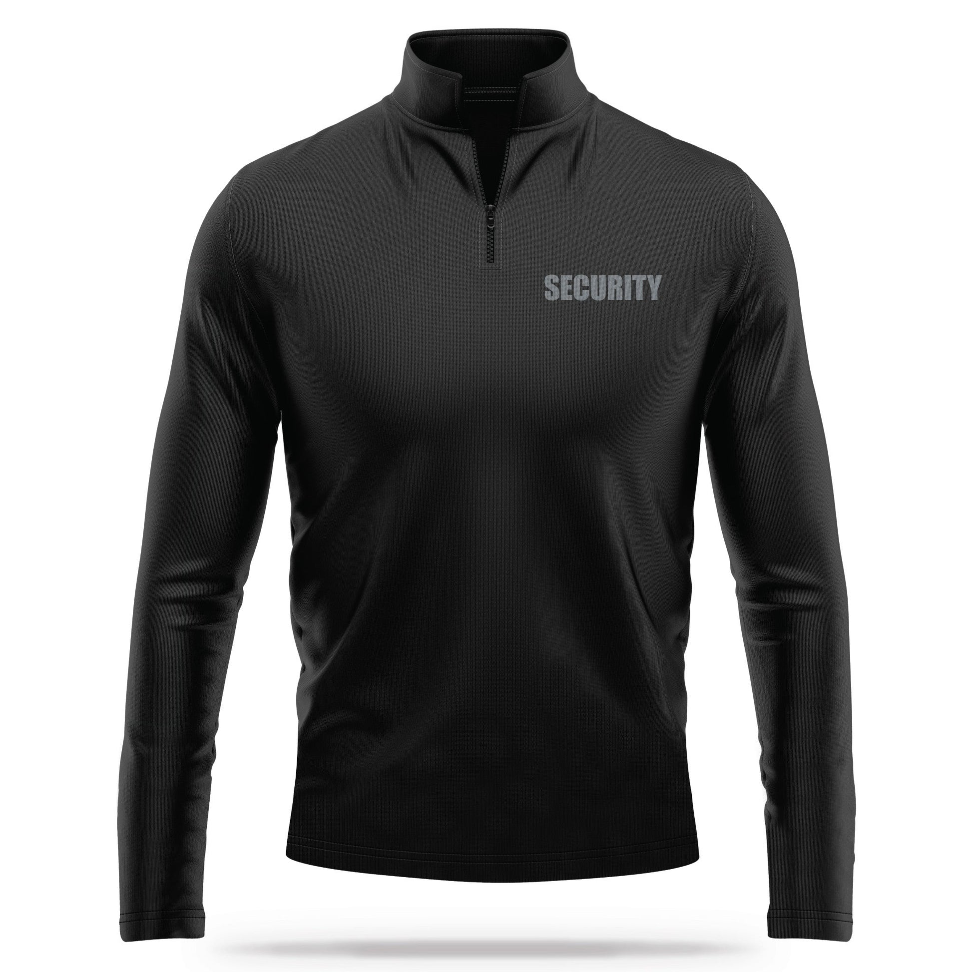 [SECURITY] Performance Quarter Zip [BLK/GRY]-13 Fifty Apparel