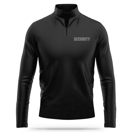 [SECURITY] Reflective Performance Quarter Zip [BLK/REF]-13 Fifty Apparel