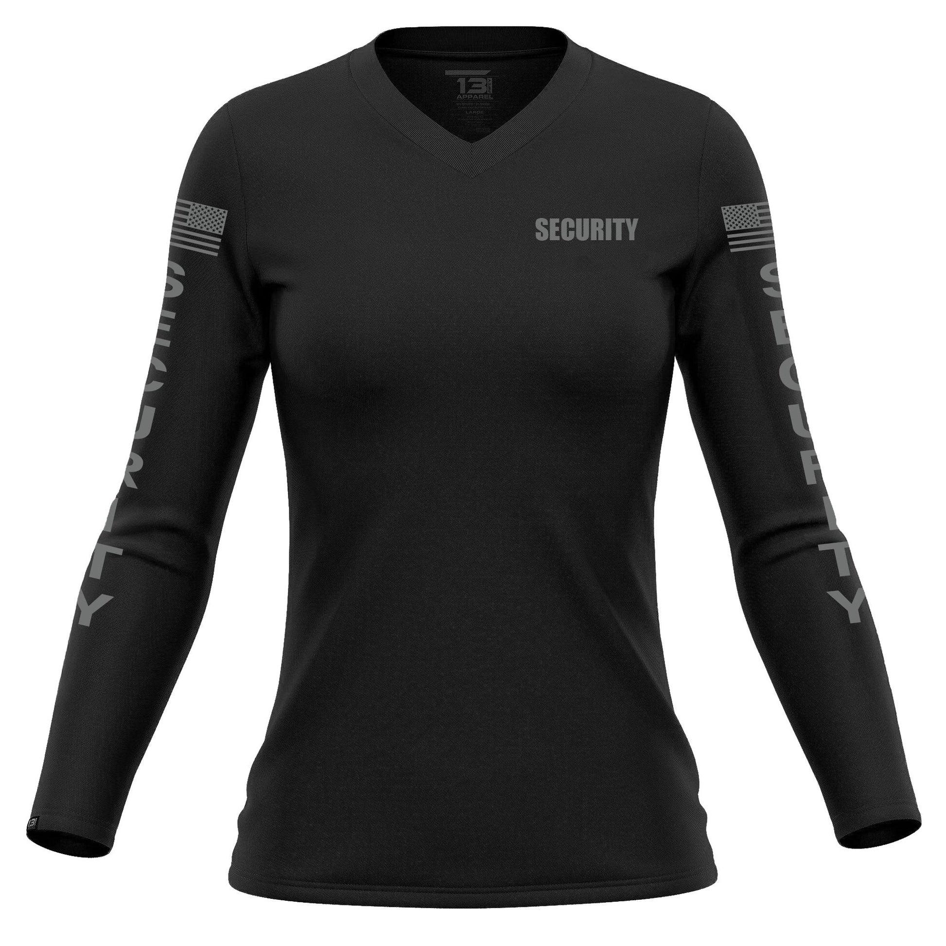 [SECURITY] Women's Performance Long Sleeve [BLK/GRY]-13 Fifty Apparel