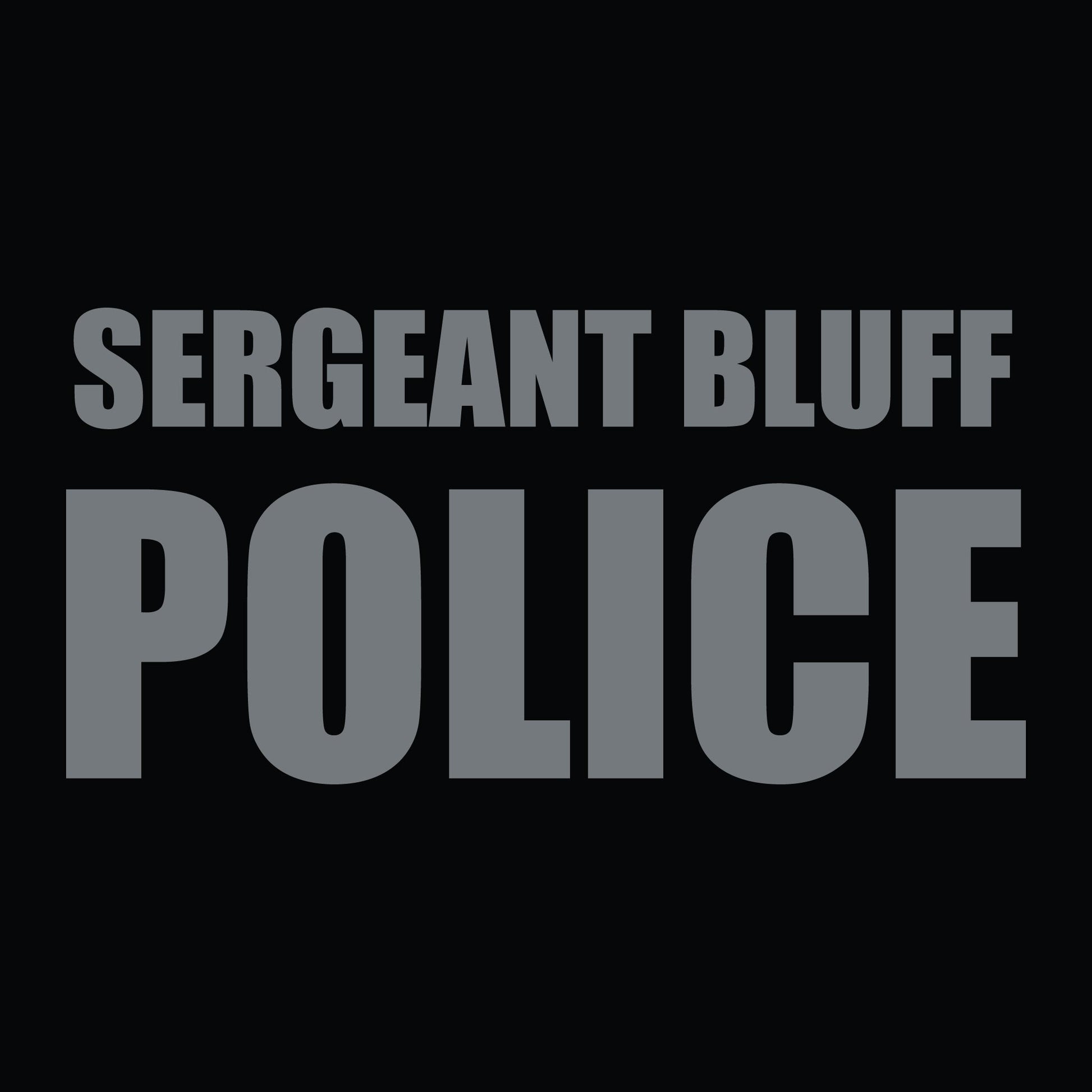 [SERGEANT BLUFF PD] Utility Shirt [BLACK]-13 Fifty Apparel