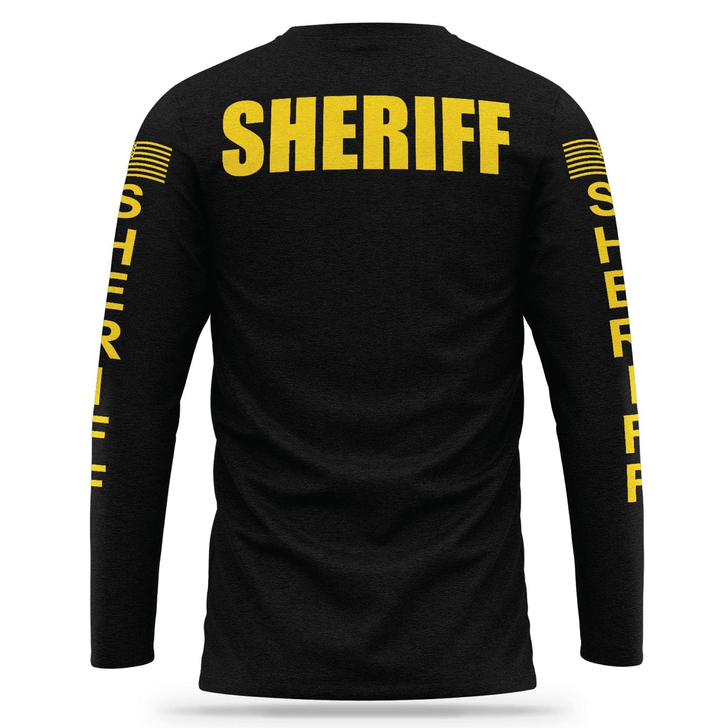 [SHERIFF] Cotton Blend Long Sleeve [BLK/GLD]-13 Fifty Apparel