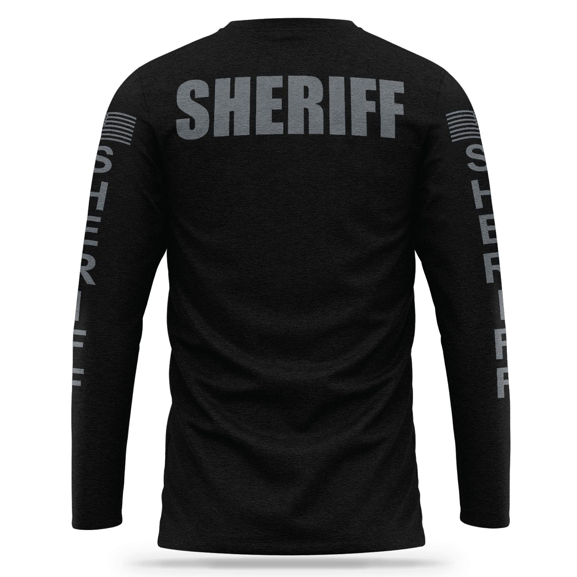 [SHERIFF] Cotton Blend Long Sleeve [BLK/GRY]-13 Fifty Apparel