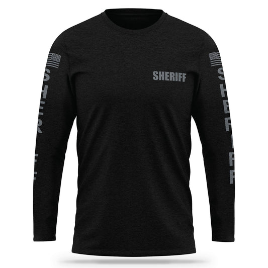 [SHERIFF] Cotton Blend Long Sleeve [BLK/GRY] 13 Fifty Apparel 