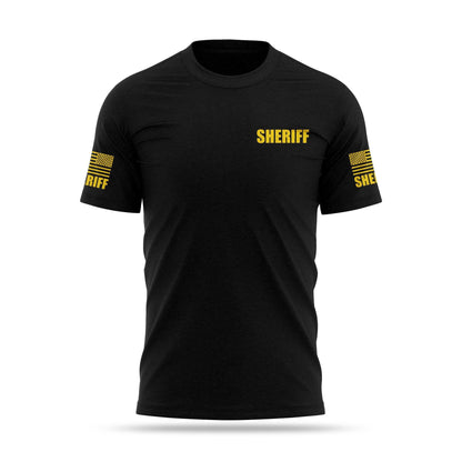 [SHERIFF] Cotton Blend Shirt [BLK/GLD]-13 Fifty Apparel