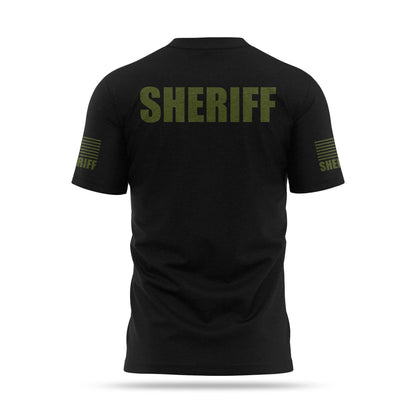 [SHERIFF] Cotton Blend Shirt [BLK/GRN]-13 Fifty Apparel