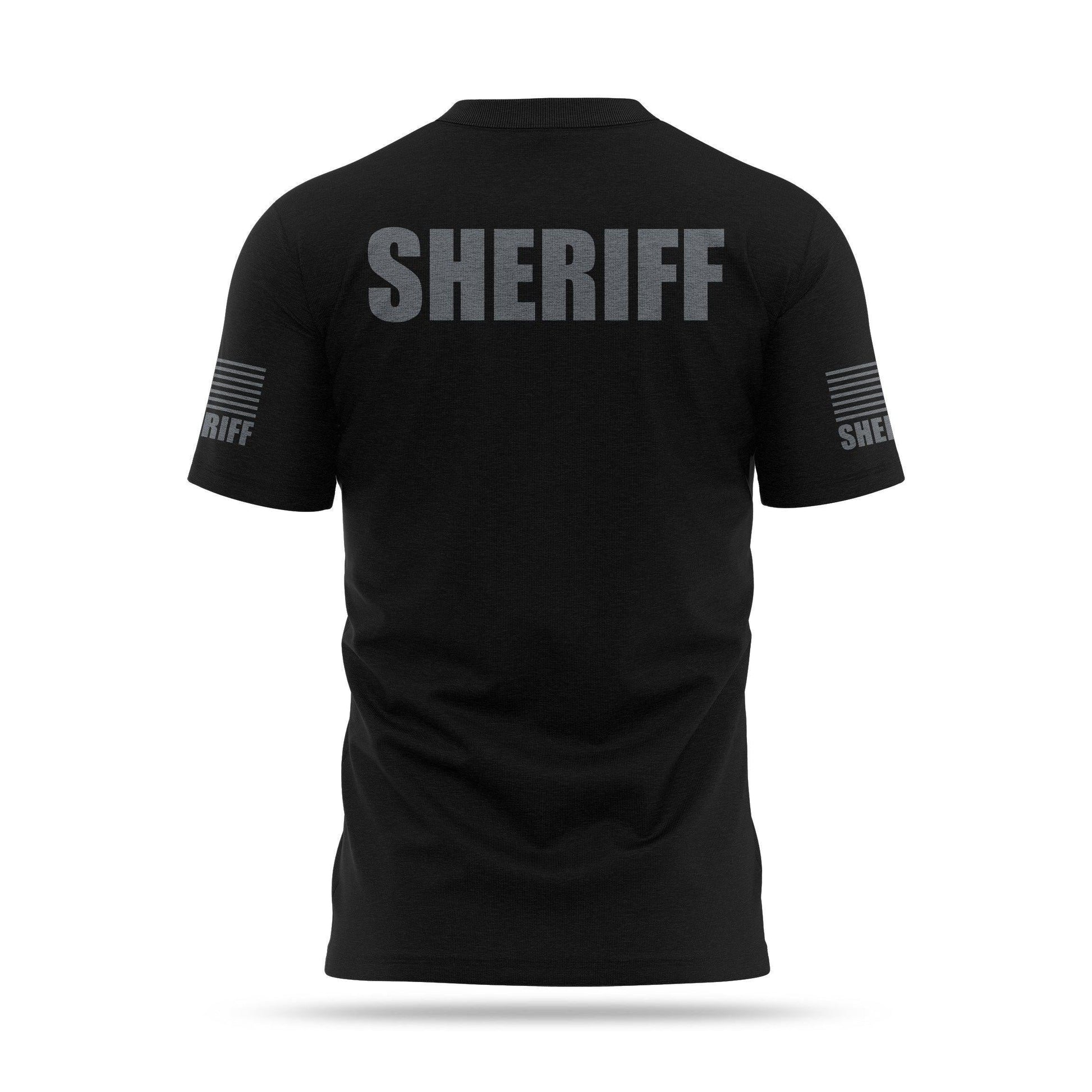 [SHERIFF] Cotton Blend Shirt [BLK/GRY]-13 Fifty Apparel