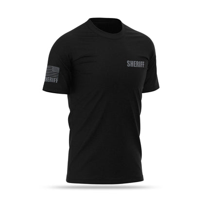 [SHERIFF] Cotton Blend Shirt [BLK/GRY]-13 Fifty Apparel