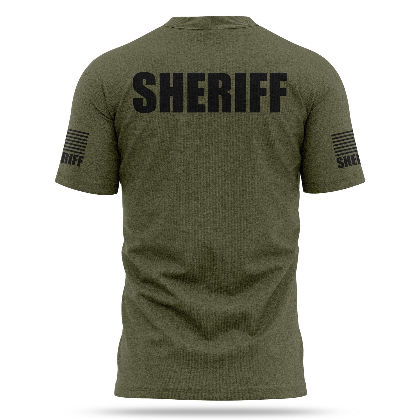 [SHERIFF] Cotton Blend Shirt [GRN/BLK]-13 Fifty Apparel