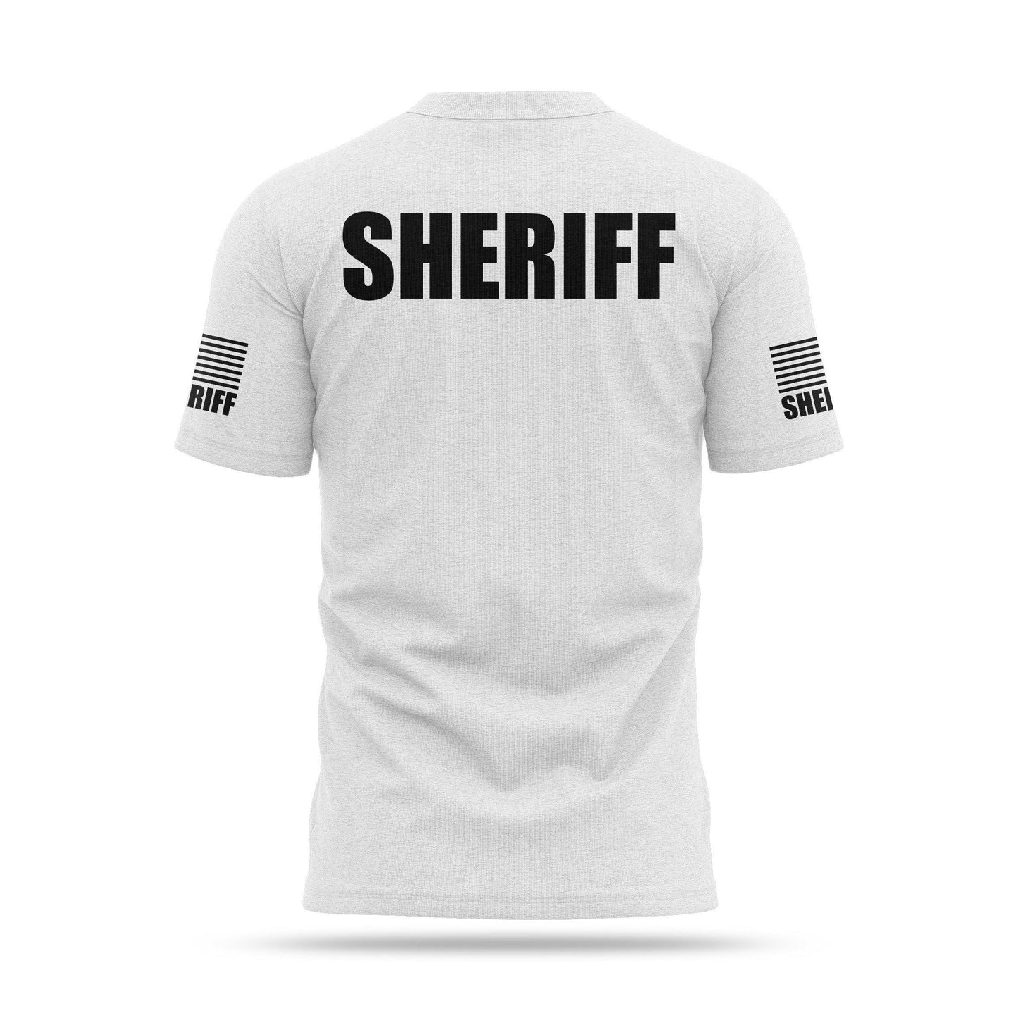 [SHERIFF] Cotton Blend Shirt [WHT/BLK]-13 Fifty Apparel