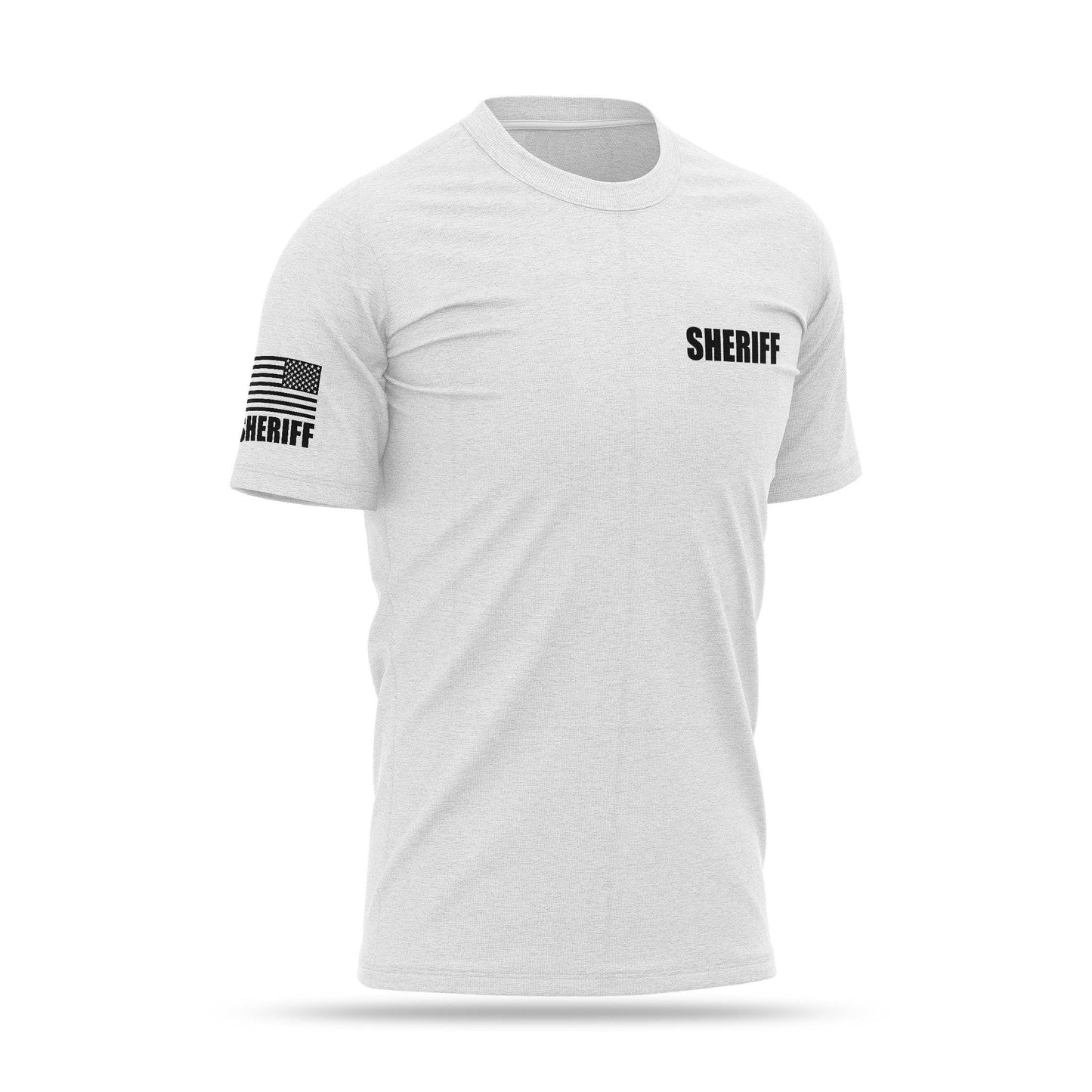 [SHERIFF] Cotton Blend Shirt [WHT/BLK]-13 Fifty Apparel