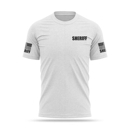 [SHERIFF] Cotton Blend Shirt [WHT/BLK]-13 Fifty Apparel