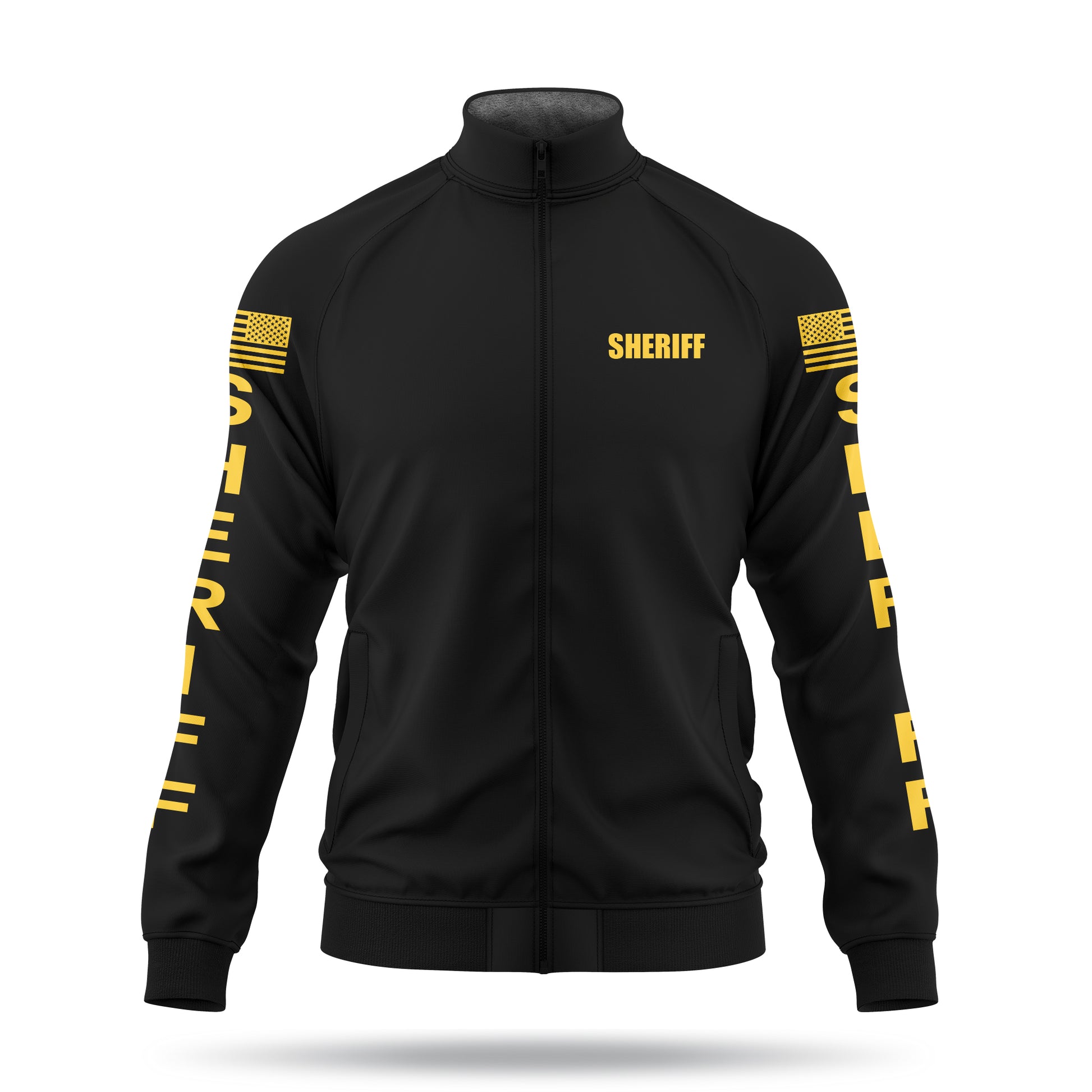 [SHERIFF] Defender Jacket [BLK/GLD]-13 Fifty Apparel