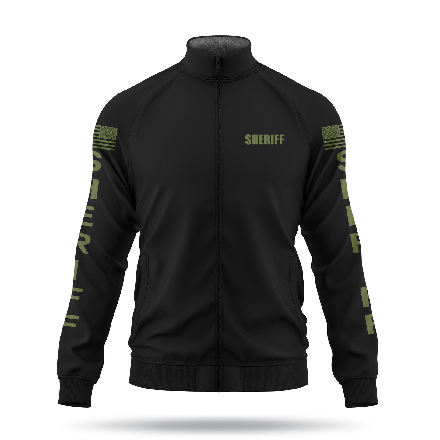 [SHERIFF] Defender Jacket [BLK/GRN]-13 Fifty Apparel