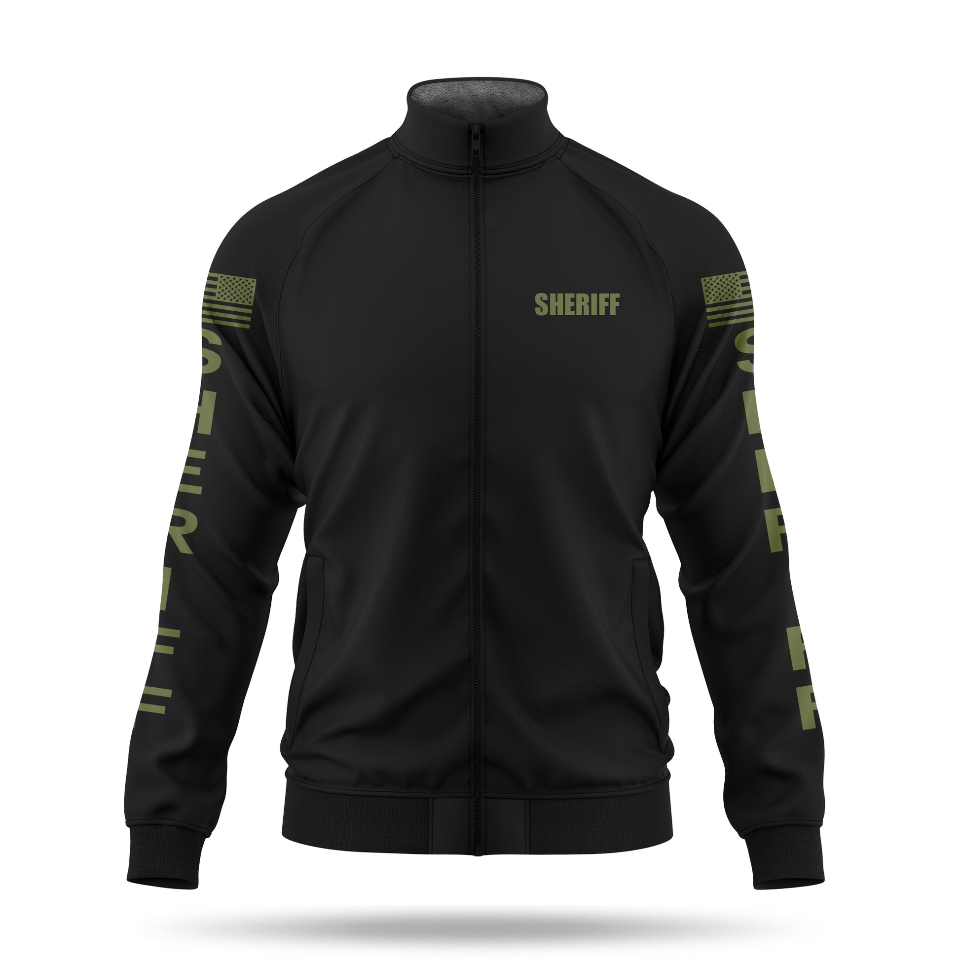 [SHERIFF] Defender Jacket [BLK/GRN]-13 Fifty Apparel