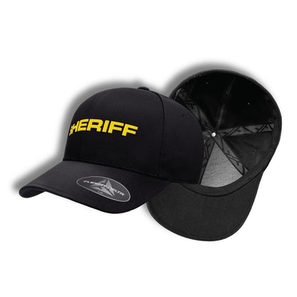 [SHERIFF] Flexfit Delta® Cap [BLK/GLD]-13 Fifty Apparel