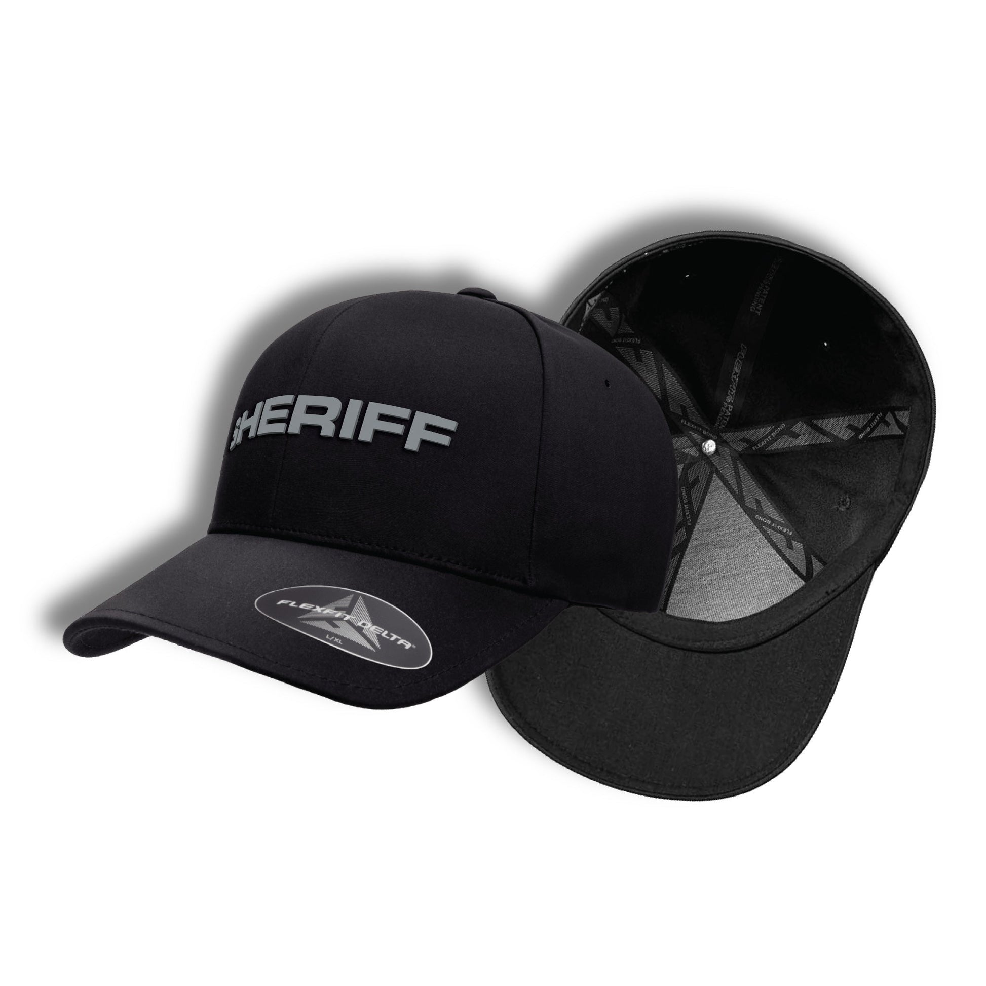 [SHERIFF] Flexfit Delta® Cap [BLK/GRY]-13 Fifty Apparel