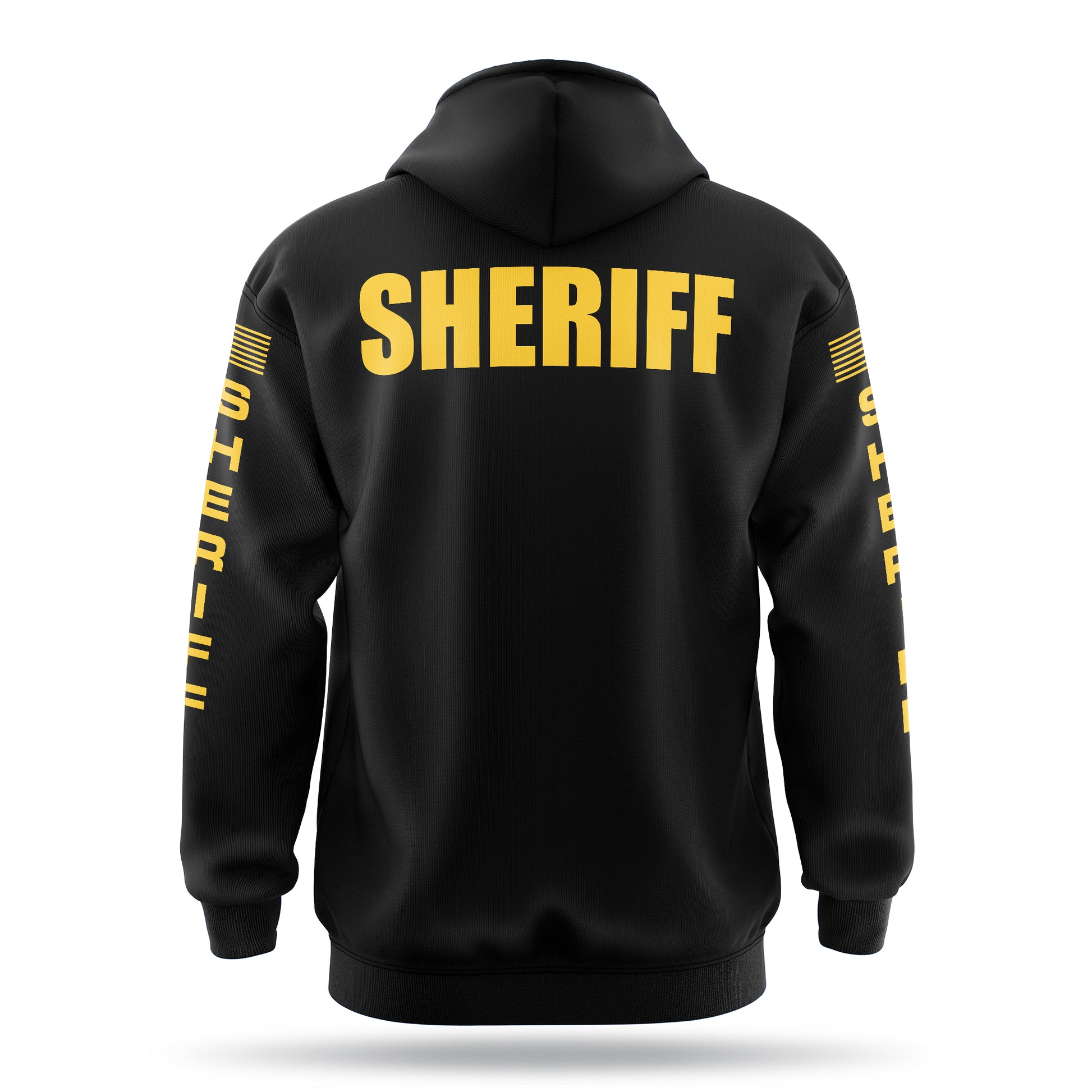 [SHERIFF] ﻿Heavy Blend Hoodie [BLK/GLD]-13 Fifty Apparel