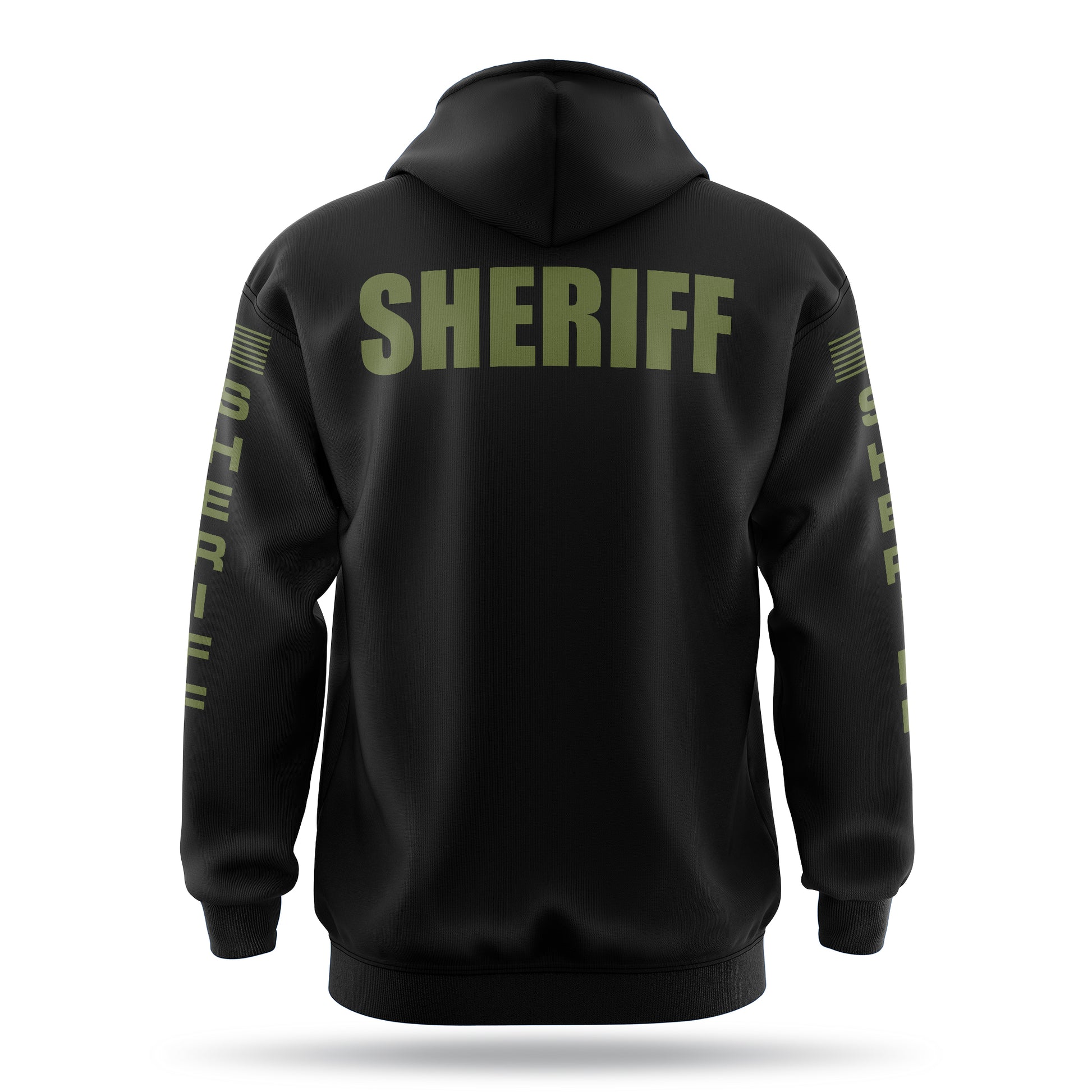 [SHERIFF] ﻿Heavy Blend Hoodie [BLK/GRN]-13 Fifty Apparel