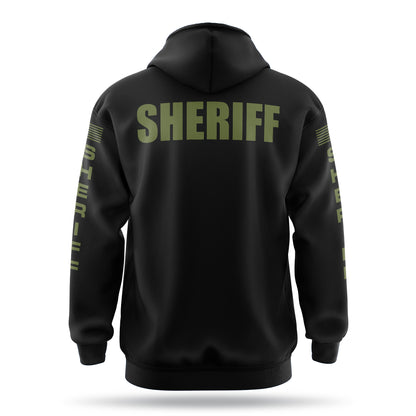 [SHERIFF] ﻿Heavy Blend Hoodie [BLK/GRN]-13 Fifty Apparel