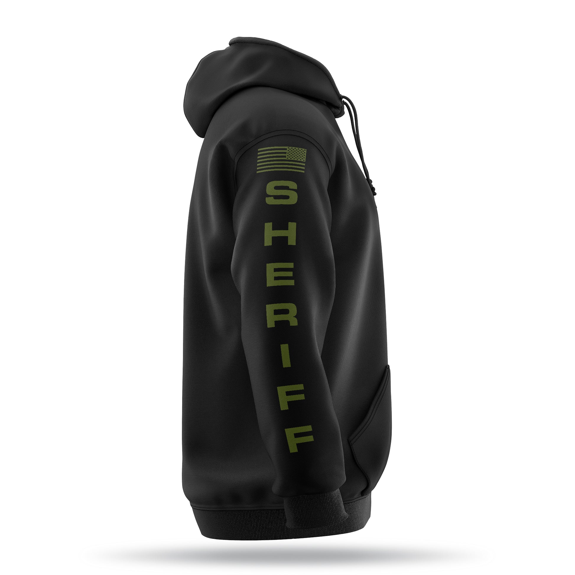 [SHERIFF] ﻿Heavy Blend Hoodie [BLK/GRN]-13 Fifty Apparel