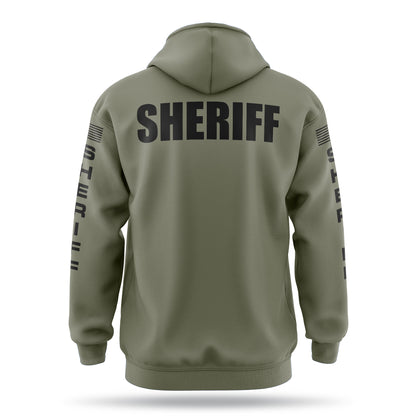 [SHERIFF] ﻿Heavy Blend Hoodie [GRN/BLK]-13 Fifty Apparel