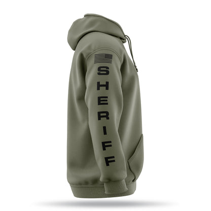 [SHERIFF] ﻿Heavy Blend Hoodie [GRN/BLK]-13 Fifty Apparel