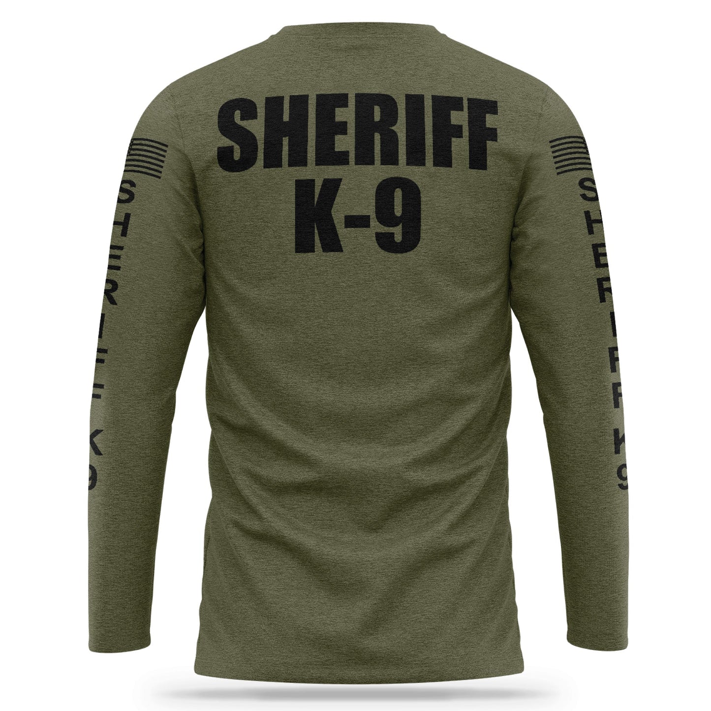 [SHERIFF K9] Cotton Blend Long Sleeve [GRN/BLK]-13 Fifty Apparel